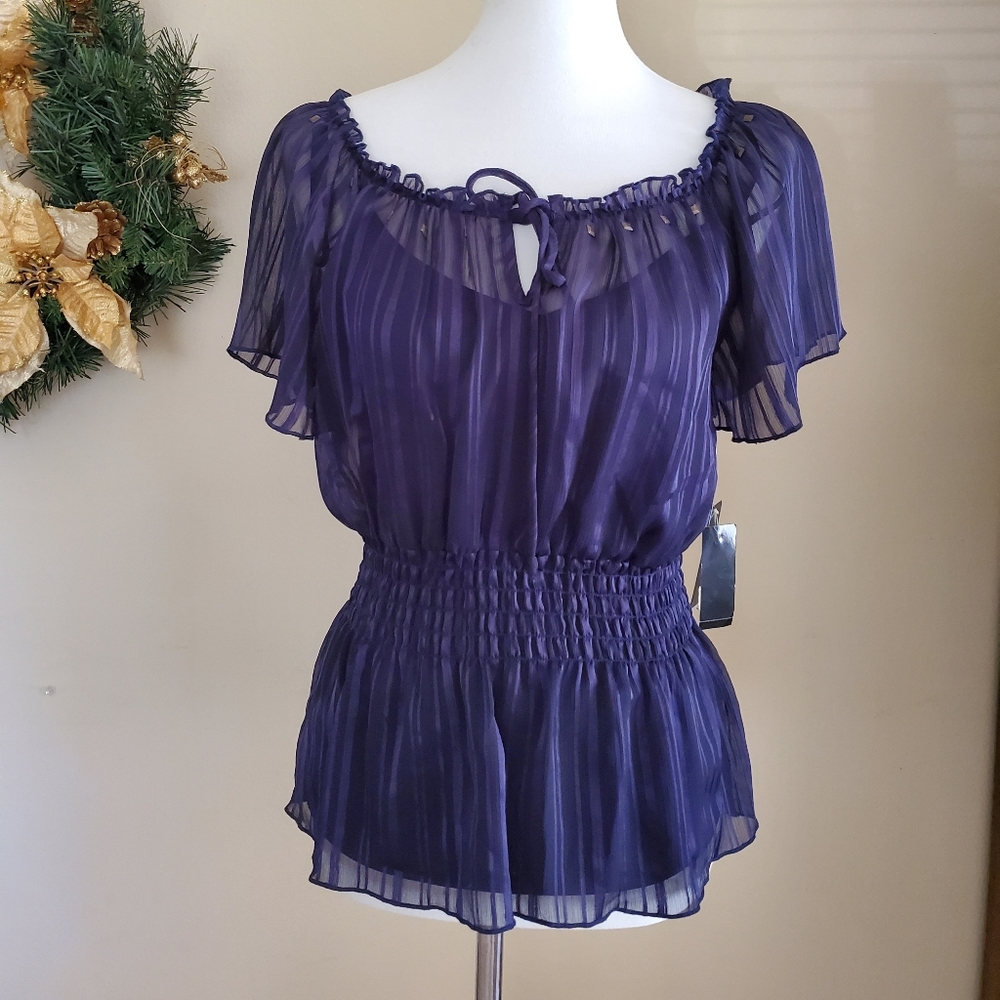 NWT! Purple Blouse